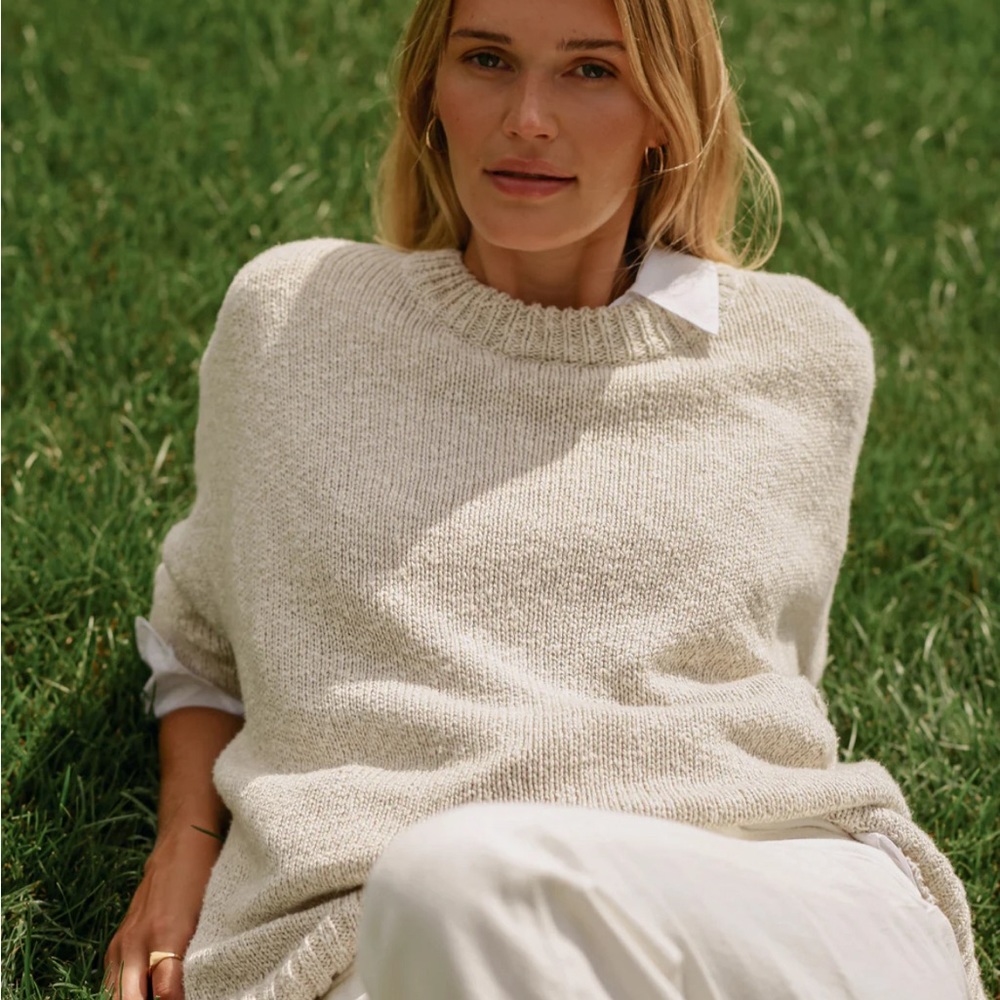 Jenni Kayne Cruise Cocoon Crewneck (size - small, color - natural)
